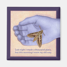 Chinese Proverb with surreal twist Refrigerator Magnets
