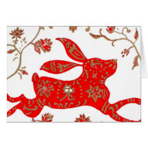 Chinese Rabbit Astrology Card
