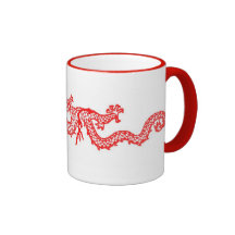 Chinese Red Dragon Mug