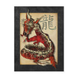 Chinese Red Dragon Postcards