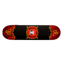 Chinese Red Tiger Skateboard