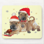 Chinese Shar-pei A Merry Christmas gifts Mouse Pad
