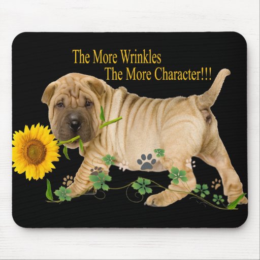 Chinese Shar-Pei Character Gifts Mouse Pads