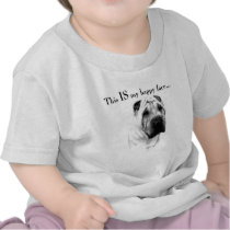 Chinese Shar Pei Happy Face t-shirts
