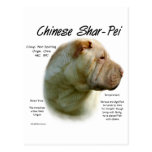 Chinese Shar Pei History Design Post Card