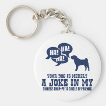 Chinese Shar-Pei Key Chains