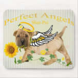Chinese Shar-pei Perfect Angel w Daisy Mouse Pads