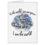 Chinese Shar-pei World 2 Greeting Cards