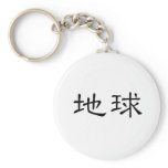 Chinese Symbol for earth Key Chain