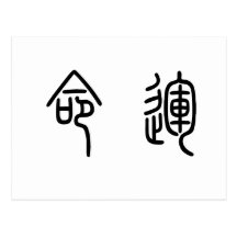 Chinese Symbol for fate, destiny Postcard