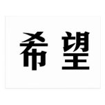 Chinese Symbol for hope Postcard