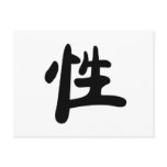 Chinese Symbol for sex Postcard
