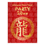 Chinese Symbol Year of the Dragon Party GR Invitations