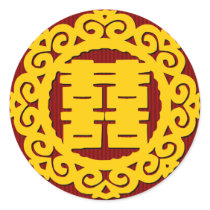 CHINESE WEDDING RED STICKERS