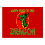 Chinese Year of the Dragon Cartoon Post Card