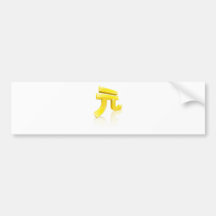 Chinese Yuan Renminbi currency sign Bumper Stickers