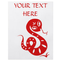 CHINESE ZODIAC PAPERCUT SNAKE ILLUSTRATED SHIRT FULL COLOR FLYER
