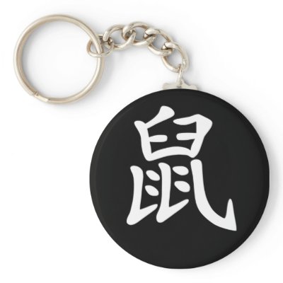 Chinese Zodiac - Rat Keychains by zodiac_sue