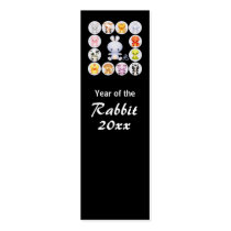 Chinese Zodiac Year of the Rabbit Bookmark