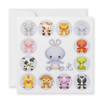 Chinese Zodiac Year of the Rabbit Party Invitation