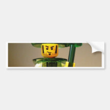 Ching Dynasty Chinese Warrior Custom Minifig Bumper Sticker