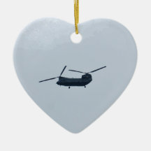 Chinook Helicopter Christmas Tree Ornament