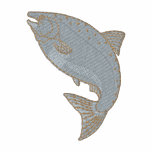 Chinook Salmon embroidered shirts