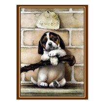 "Chiot, 4 semaines de " Cartes Postales