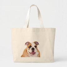 Chiot anglais de bouledogue sacs en toile