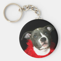 Chiot bleu Keychain de Pitbull Porte-clé