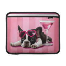 Chiot de bouledogue français poche pour macbook air