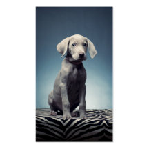 Chiot de Weimaraner Cartes De Visite Personnelles