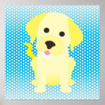 Chiot jaune affiches