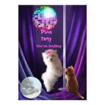 Chiot maltais de chat de chien de partie de disco 