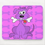 Chiot pourpre Mousepad (horizontal) Tapis De Souris