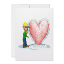 Chip Away At Your Heart Custom Invitations