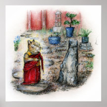CHIP THE MONK POSTER