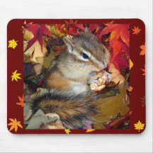 Chipmunk , Autumn (8)　photo マウスパッド