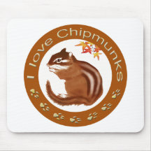 Chipmunk_ Circle_13 マウスパッド