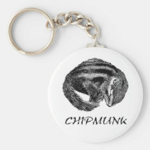 Chipmunk　illustration　(7) キーチェーン