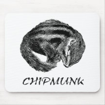 Chipmunk　illustration　(7) マウスパッド