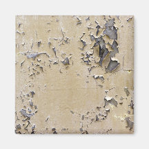 Chipped Painted Metal Textured Fridge Magnet