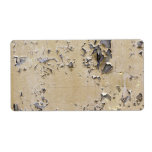 Chipped Painted Metal Textured Custom Shipping Label
