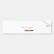 Chippewa Drive Beach Wisconsin Classic Bumper Stickers
