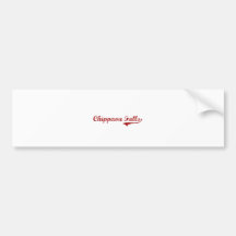 Chippewa Falls Wisconsin Classic Design Bumper Stickers