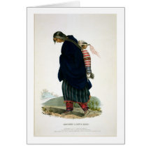 Chippeway Squaw and Child, pub. by F.O.W. Greenoug Greeting Card