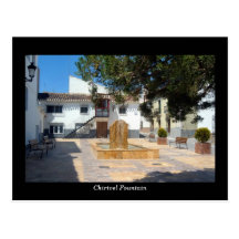Chirivel Fountain postcard - Almeria, Spain