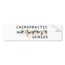Chiropractic Genius Bumper Stickers