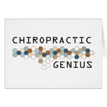 Chiropractic Genius Greeting Card