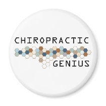 Chiropractic Genius Fridge Magnet